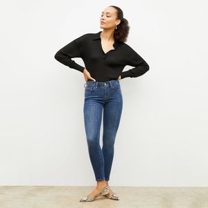 Frame Denim Le Skinny De Jeanne Mid Rise Skinny Jeans